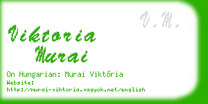 viktoria murai business card