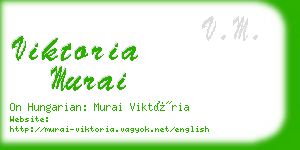 viktoria murai business card